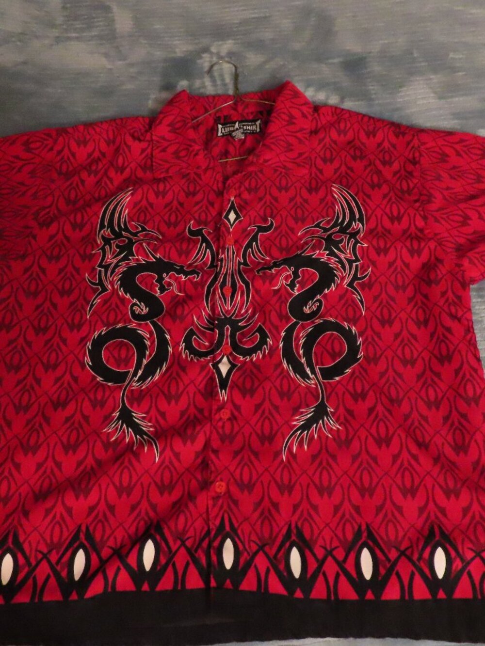 Steve & Barry's Club Shirt; Loungewear; Short Sleeve; Buttons; Size XL